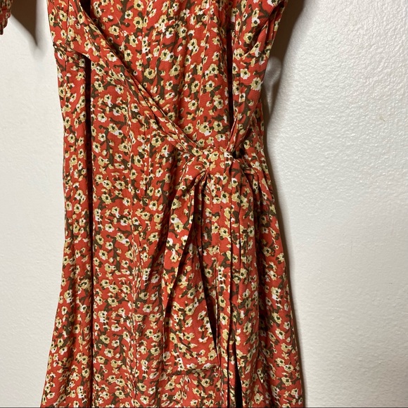 Faithfull the Brand St. Lucia Dress in Blossom Village Pink Floral Back Cut Out - Picture 9 of 15